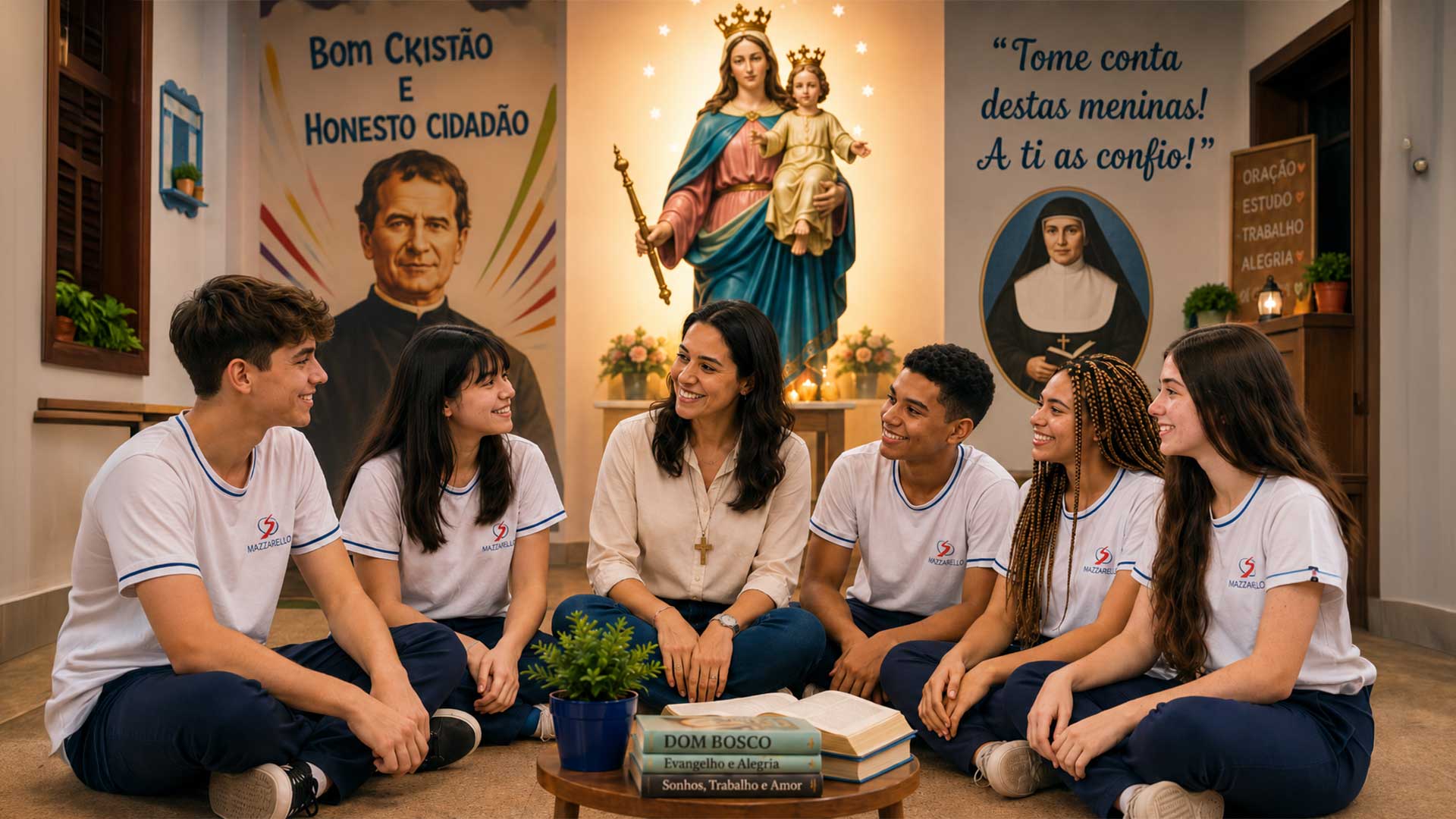Com Maria Auxiliadora, educamos para a fé, a esperança e o amor